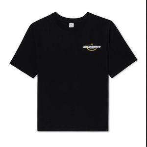 Abundance Sol Apparel Tee Black, size Small.